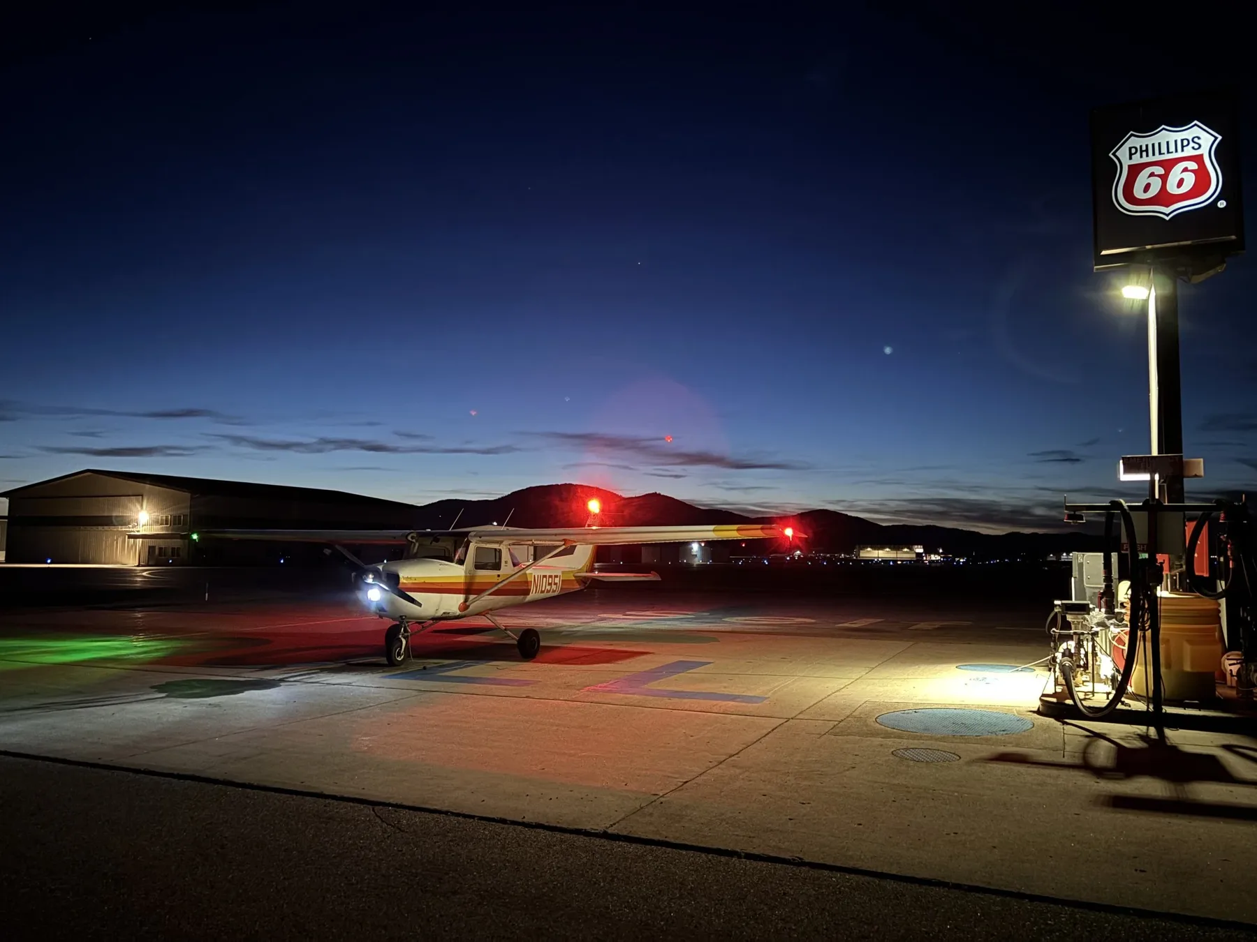 Cessna 150 N10951 on the ground at KCOE (Coeur d'Alene, ID)